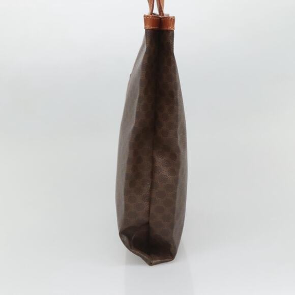 CELINE Macadam Canvas Tote Bag Pvc Brown Gold - Picture 5 of 11